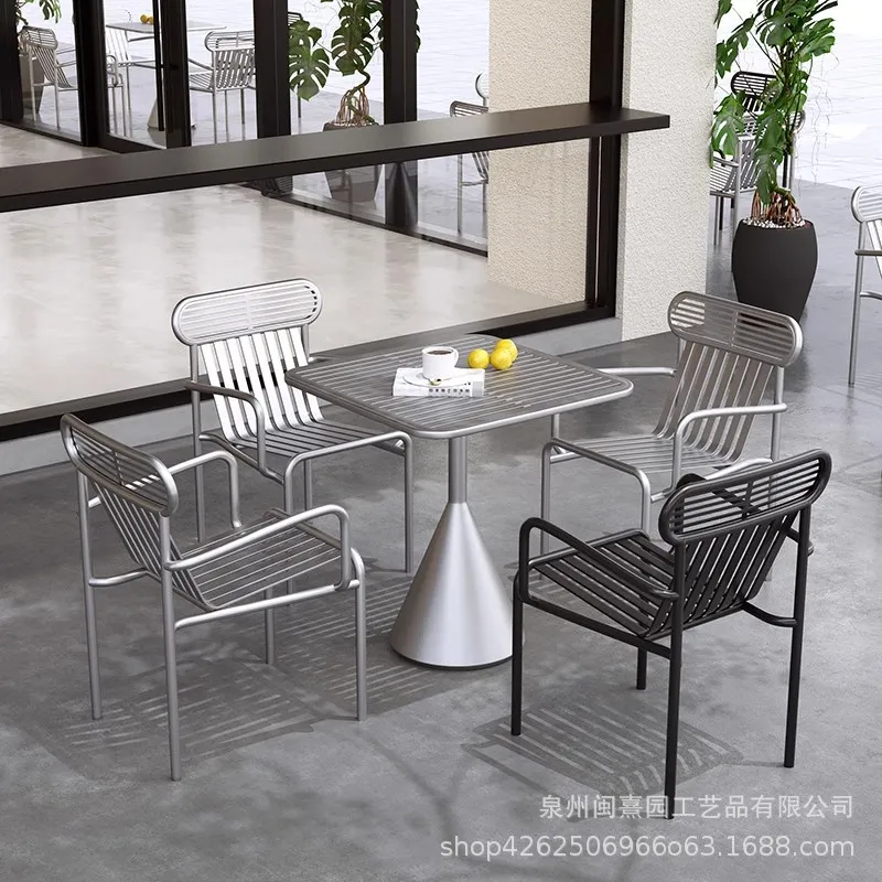 Coffee Tea Lounge - Noordse moderne terras-koffietafel- en stoelenset voor