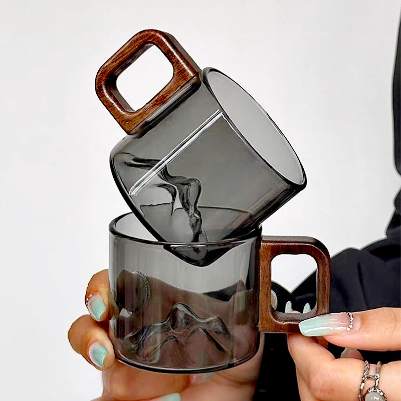 Coffee Tea Flask - Kleine Capaciteit 110Ml Walnoot Houten Handvat