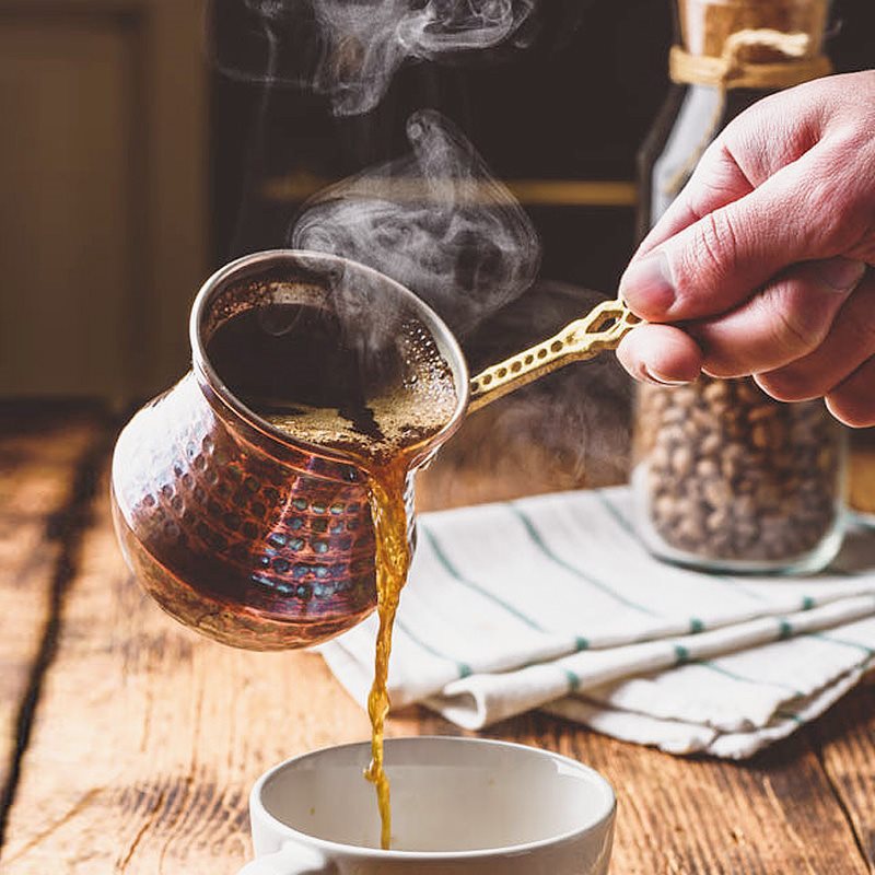 Coffee Tea Pot - Türkiye koffiepot, melkthee dunne kopergerei, gesneden