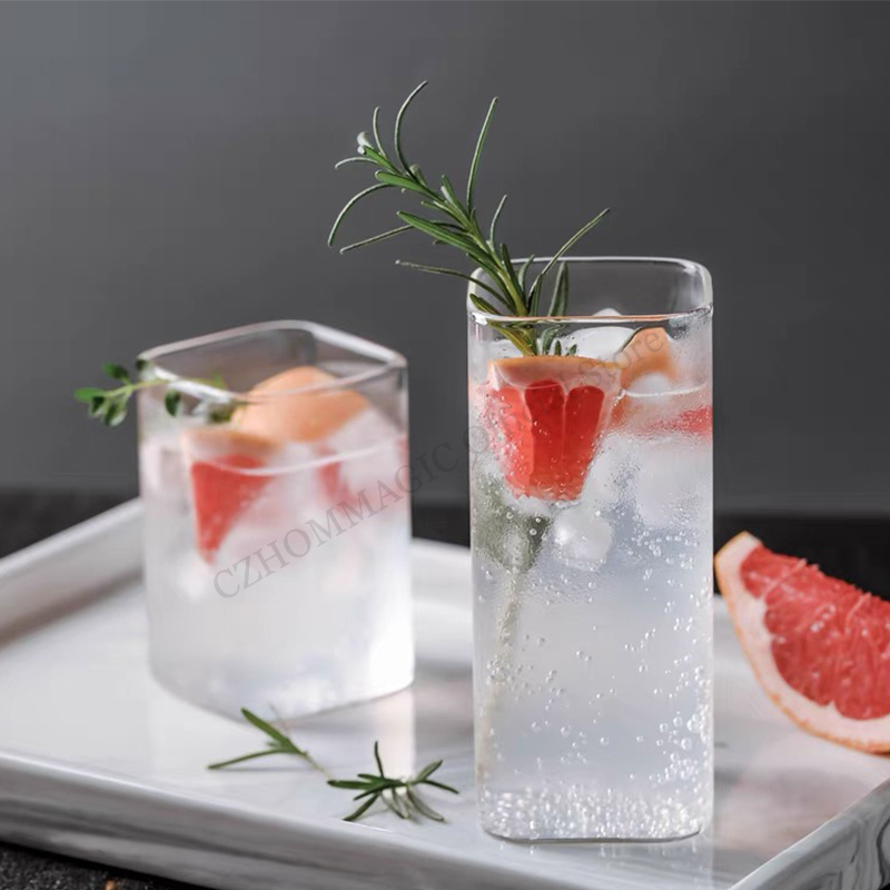 Water Tea And Coffee - 6/4/2/1Pcs Vierkante Glazen Beker Koffie Mok