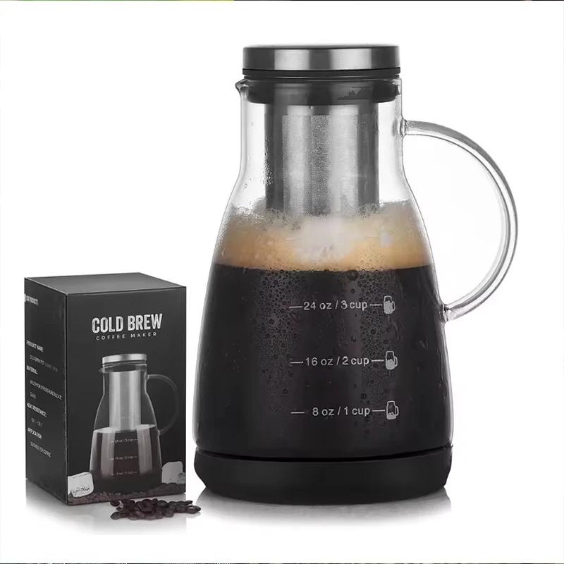 Coffee Tea Pot - 960ml Espresso Ice Drip Maker Glazen