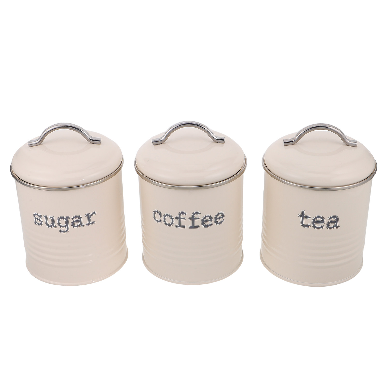 Coffee Tea Set - 3-delige verzegelde koffiebonencontainerset, luchtdichte thee- en
