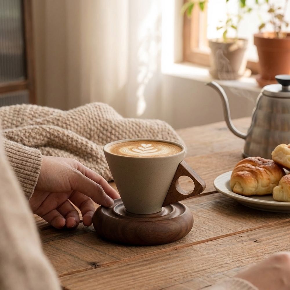 Ruwe keramische driehoekige co - Coffee Tea Flask recensie en prijs