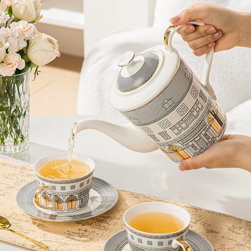 Architecturale kop en schotel  - Coffee Tea Flask recensie en prijs