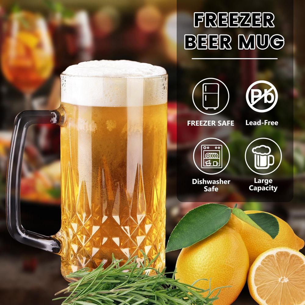 Set van 4 zware glazen mokken  - Coffee Tea Set recensie en prijs