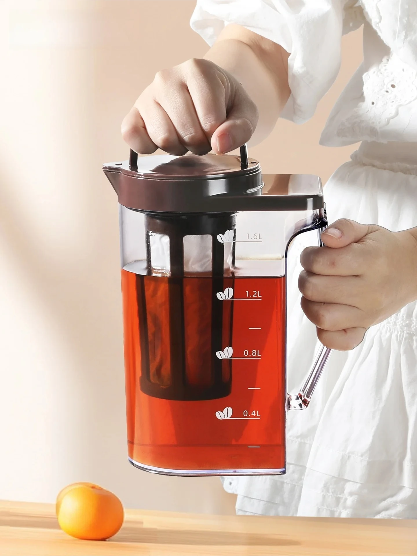 Grote plastic koude-brew koffi - Water Tea And Coffee recensie en prijs
